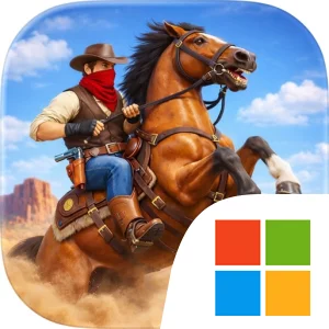 Cowboy Gunslinger Wild Horse