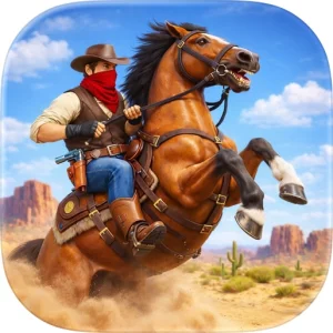 Cowboy Gunslinger Wild Horse
