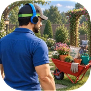 Gardener Life Lawn Mowing Game
